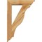 Ekena Millwork Funston Traditional Rough Sawn Bracket w/ Offset Brace, Western Red Cedar, 6"W x 24"D x 36"H BKT0604X24X36FST01RWR - alternate 4